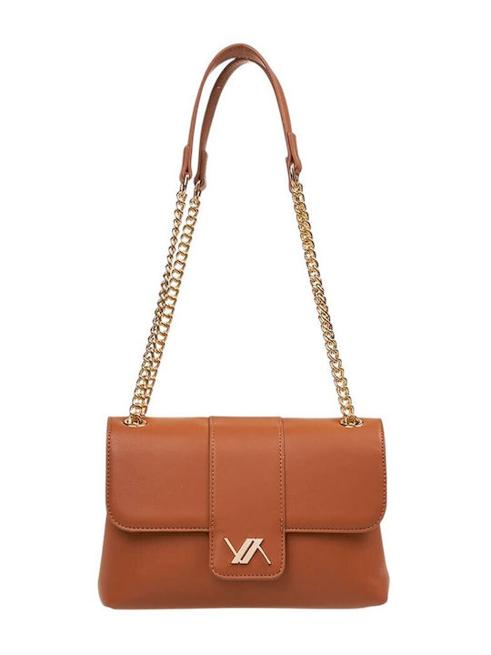 Verde 16-7738 Γυναικεία Τσάντα Χιαστί Camel