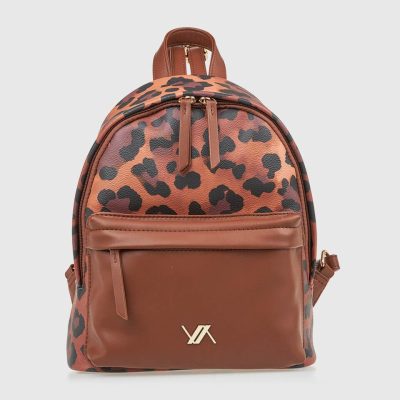 Verde 16-8034 Γυναικείo Σακίδιο Πλάτης Animal Print
