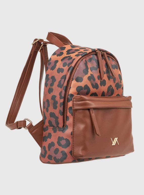 Verde 16-8034 Γυναικείo Σακίδιο Πλάτης Animal Print