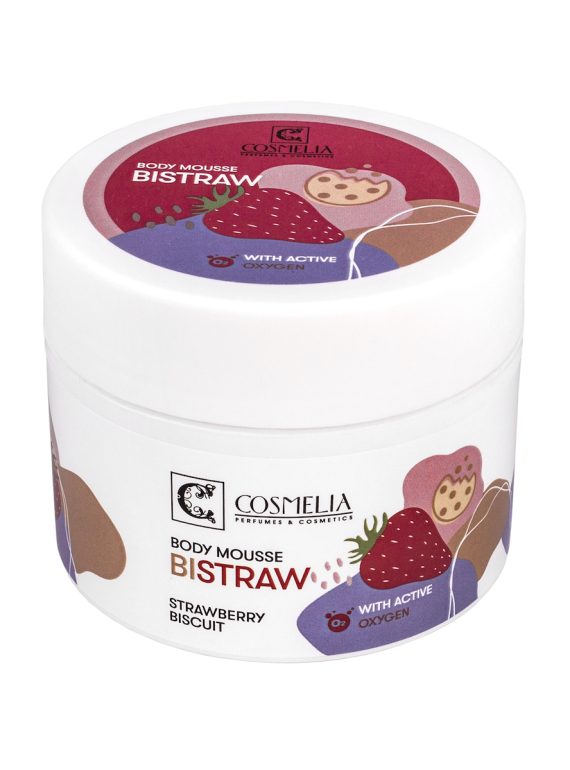 Cosmelia Bistraw Strawberry Biscuit Body Mousse 200 ml