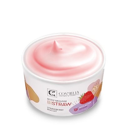 Cosmelia Bistraw Strawberry Biscuit Body Mousse 200 ml