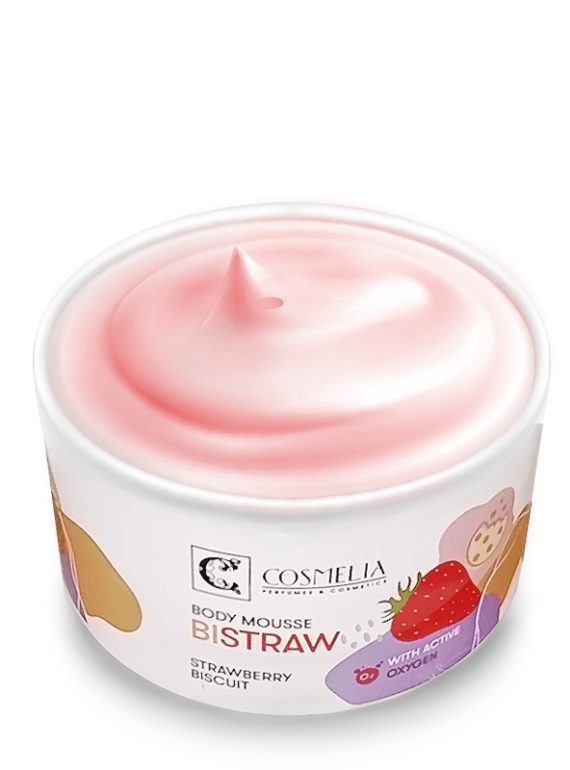 Cosmelia Bistraw Strawberry Biscuit Body Mousse 200 ml